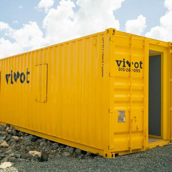 storage container at a construction site